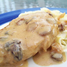 Apple Brandy Pork Chops With Raisins