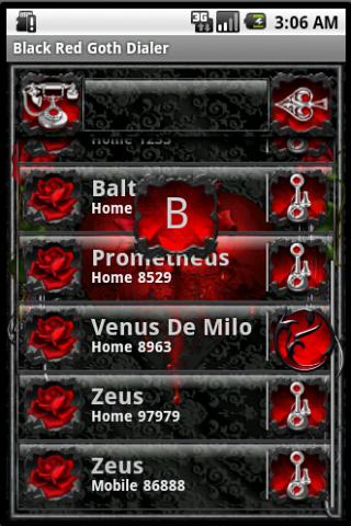 免費下載個人化APP|Black Red Goth Dialer app開箱文|APP開箱王