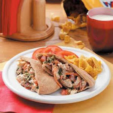 Blue Cheese Chicken Pitas