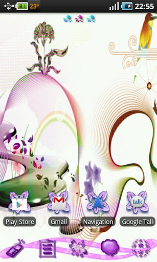 Flowers Theme Go Launcher EX