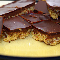 Chocolate-Peanut Crisp Bars
