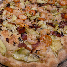 Bacon and Shrimp Pizza