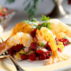Sautéed Shrimp with Cranberry-Citrus Salsa