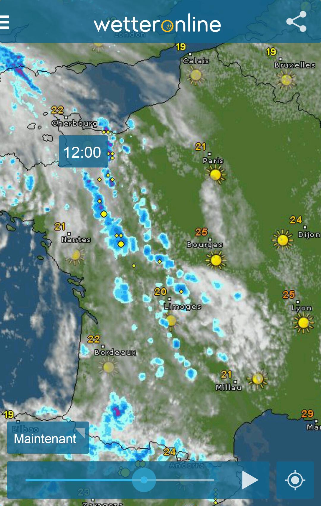 Android application WeatherRadar - Live weather screenshort