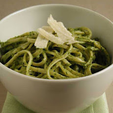 Pasta with Basil, Arugula, and Walnut Pesto