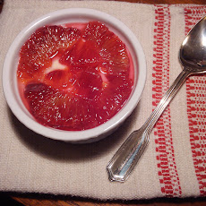 Blood Orange Pudding