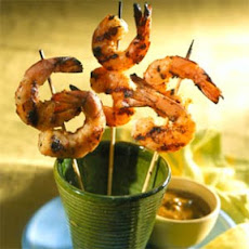 Shrimp Saté with Peanut Sauce