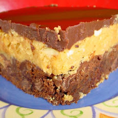 Fudgy Salty Peanut Butter Brownies