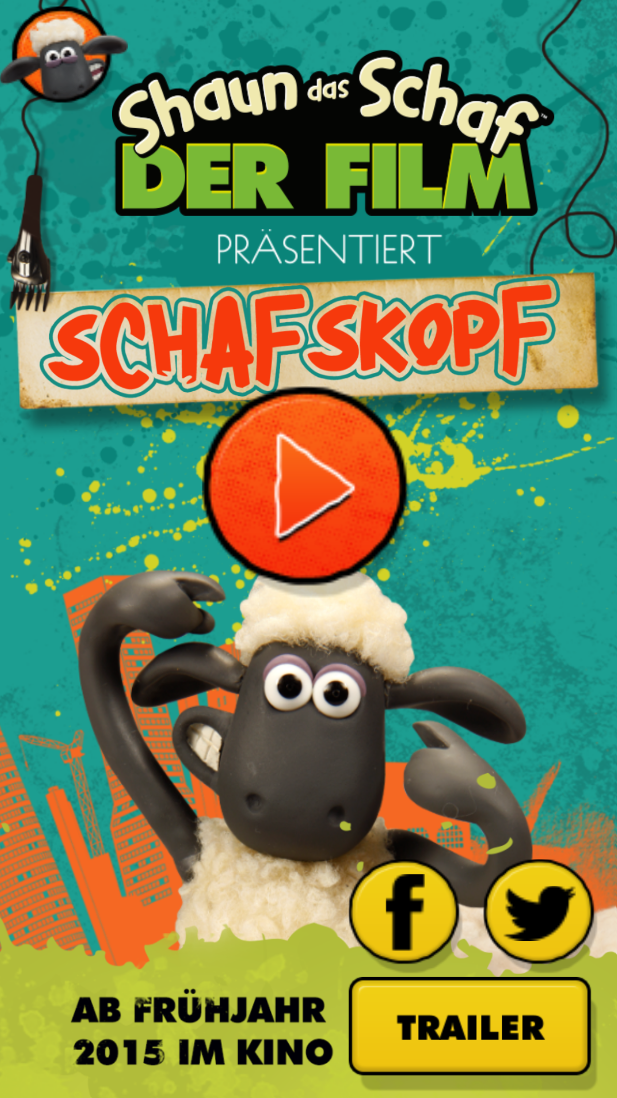 Android application Shaun the Sheep Top Knot Salon screenshort