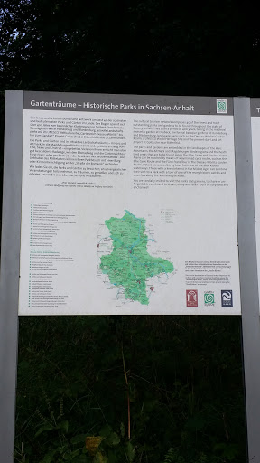 Aanwijsbord Historische Parks Sachsen-Anhalt