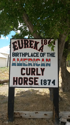 Eureka Curly Horse Sign