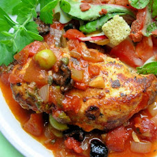 Chicken With Tomatoes and Olives