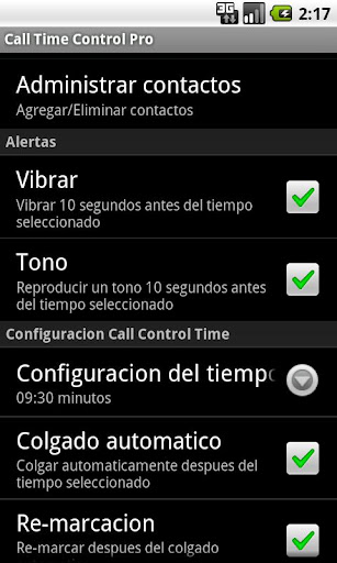 Call Time Control Pro