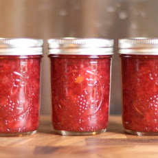 Cranberry Orange Jam with Crystallized Ginger