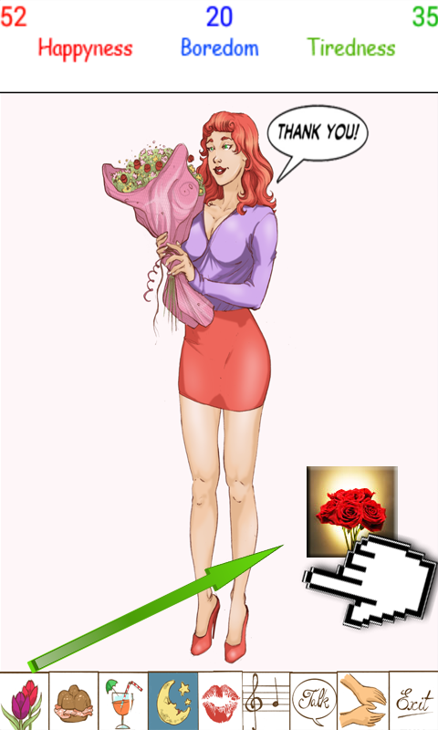 Android application My Virtual Comic Girl screenshort