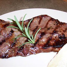 Rosemary-Roasted Garlic Strip Steaks