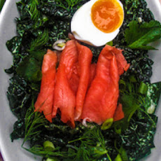Kale Salad with Buttermilk Anchovy Dressing
