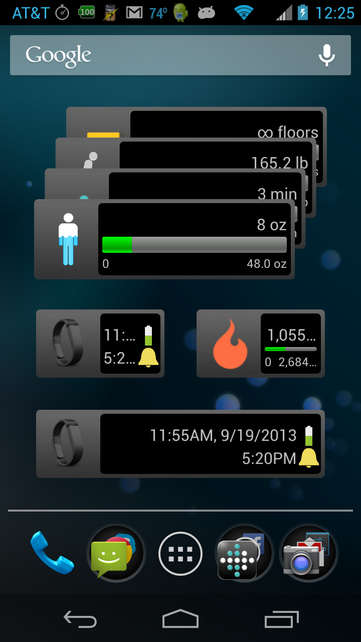 Android application FitIt Pro for FitBit® screenshort