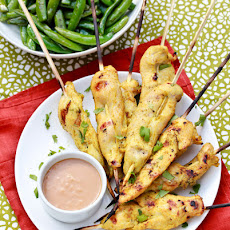 Thai Chicken Satay with Spicy Peanut Sauce (Sears Giveaway)