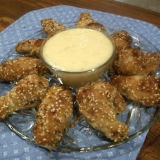 Chicken Wings.... With a Sesame Honey Dip