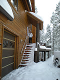 Amanda standing on the front porch.