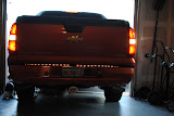 Both lit up.  Katie told me to get pictures of them blinking for a turn signal??