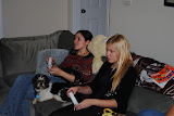Katie and Kiki racing on MarioKart