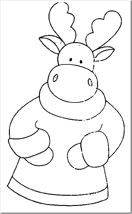 DIBUJO DE RENOS dibujo de renos: