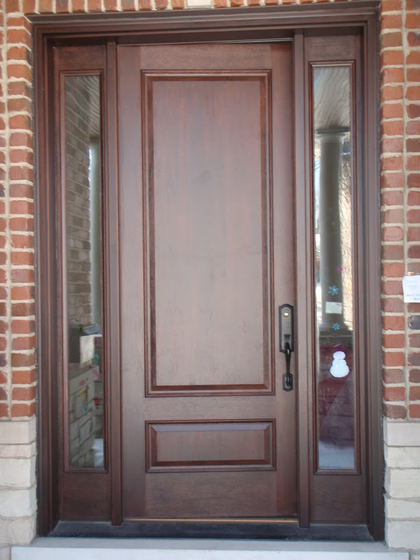 Modern Refinish Exterior Wood Door Without Removing for Simple Design