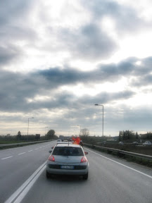 Piaggio, corteo in auto da Pontedera a Pisa 12 Novembre 2009