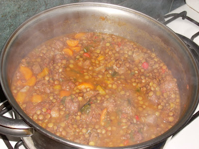 guiso de lentejas