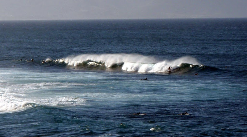 Surfing at Ho'okipa