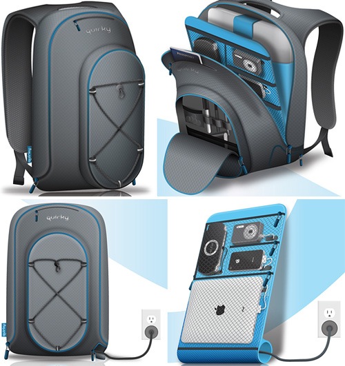 Jaimezebus Publicidad en la redes: Quirky Trek Support Backpack,  impresionante mochila para guardar tus gadget y cargarlos