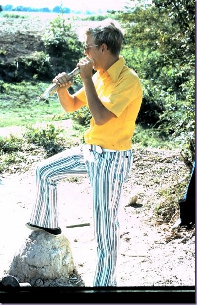 Dan chewing on sugarcane, circa 1970