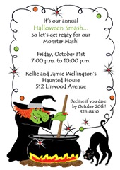 Halloween Birthday Invites
