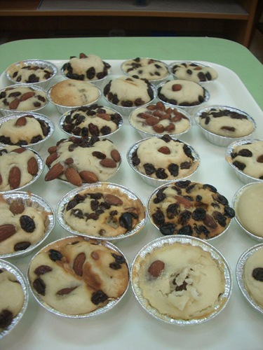 烹飪-杏仁葡萄蛋糕