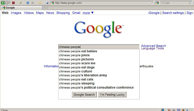 offensive Google suggestions screen shot