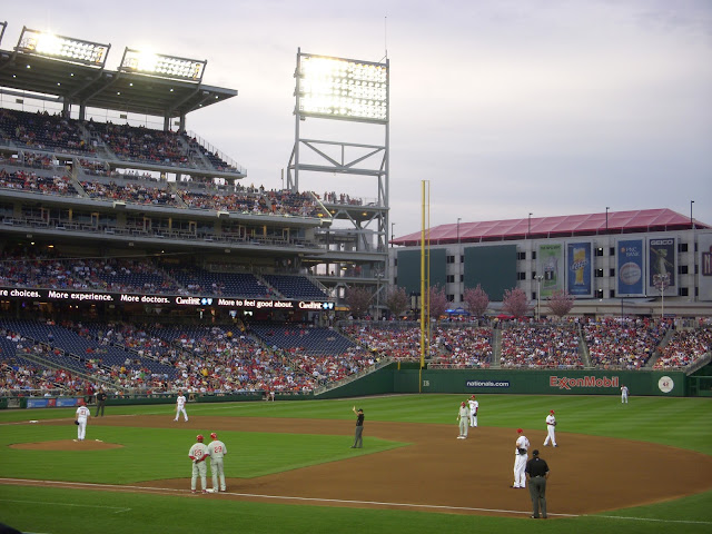 A beautiful evening for baseball