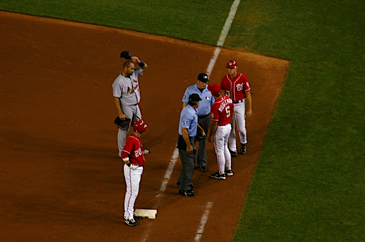 Riggleman fights for Adam Kennedy's hit