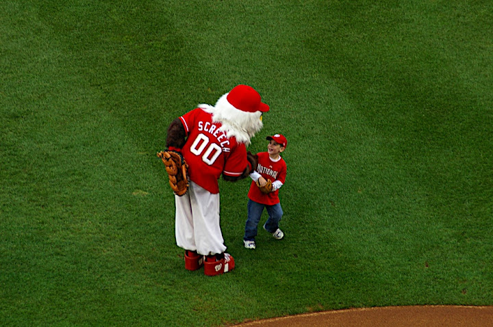 Screech and first pitch thrower