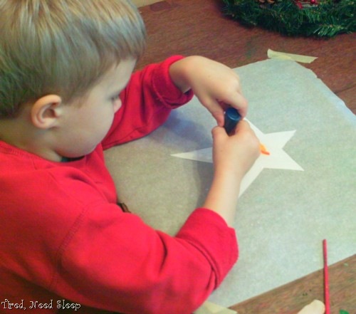 preschool art – epiphany stars
