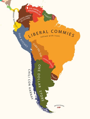 South America According to US