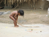 Child, how happy you are sitting in the dust, playing with a broken twig all the morning. I smile at your play with that little bit of a broken twig. I am busy with my accounts, adding up figures by the hour. Perhaps you glance at me and think, "What a stupid game to spoil your morning with!" Child, I have forgotten the art of being absorbed in sticks and mud-pies. I seek out costly playthings, and gather lumps of gold and silver. With whatever you find you create your glad games, I spend both my time and my strength over things I never can obtain. In my frail canoe I struggle to cross the sea of desire, and forget that I too am playing a game.