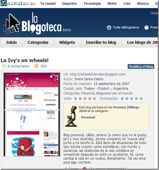 Blogs - laBlogoteca, La Ivy's on wheels!