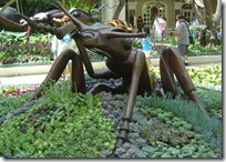 Five foot bug art in Las Vegas Bellagio's conservatory