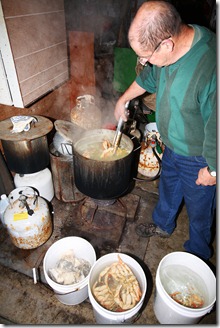 cooking crabs