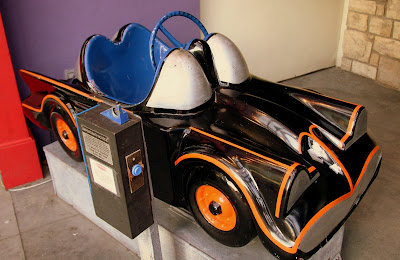 Batmobile kids ride at the Los Angeles Farmers Market