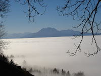 Ueber dem Nebelmeer auf dem Zugerberg