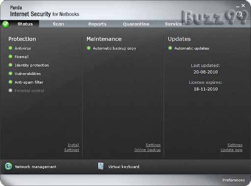 Panda Internet Security for Netbooks 2011