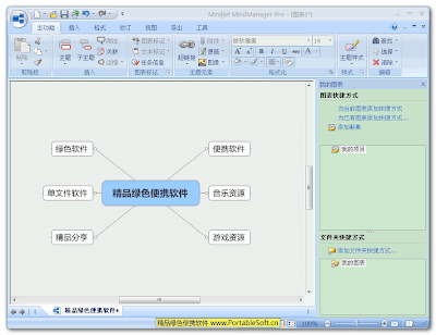 Mindjet MindManager Pro 7 - 主界面 (点击放大)